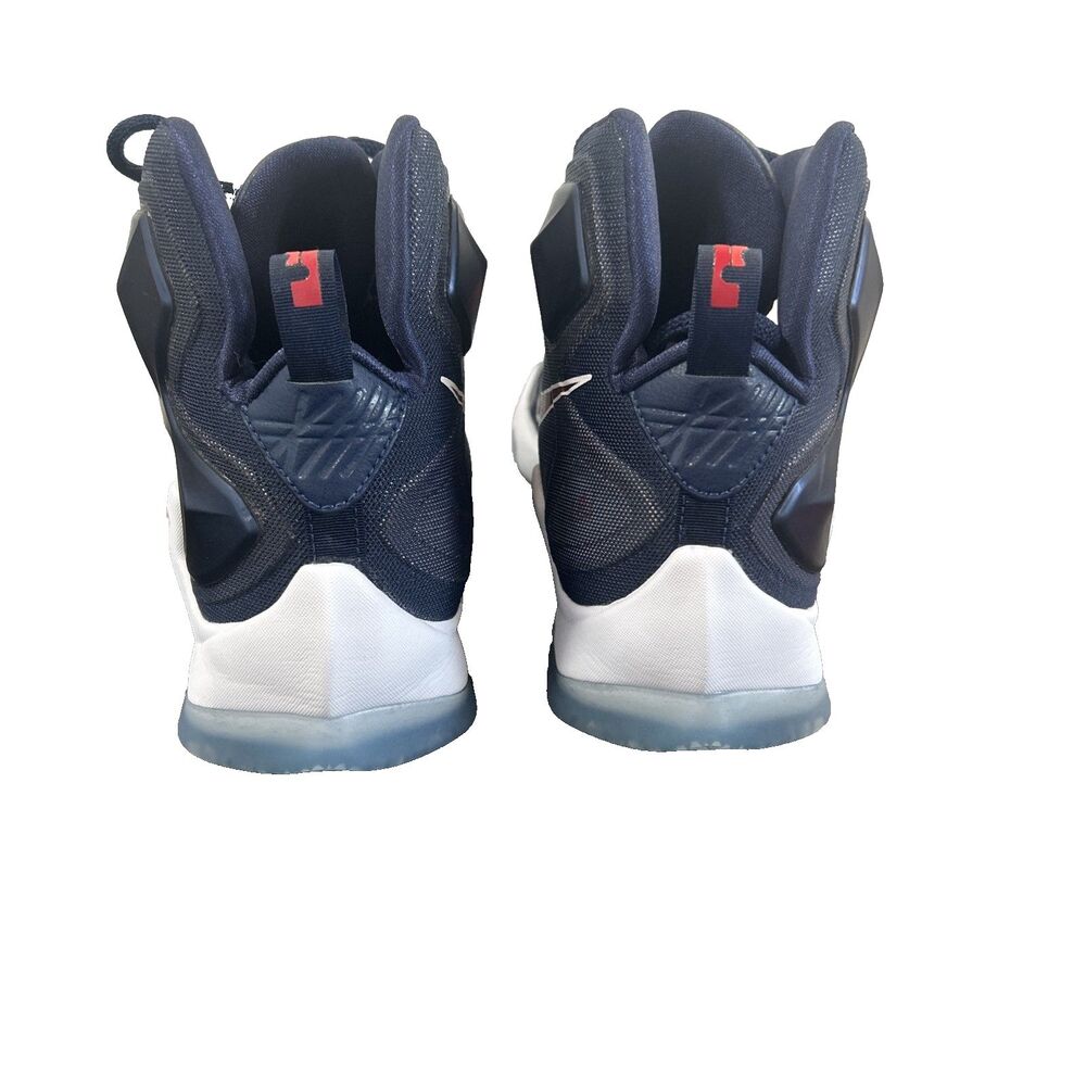 Nike LeBron Men's 13 XIII USA Midnight Navy Varsity Red 807219-461 Size 10.5 NEW - Picture 8 of 10